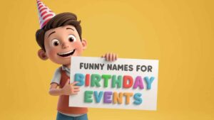 funny names for birthday events